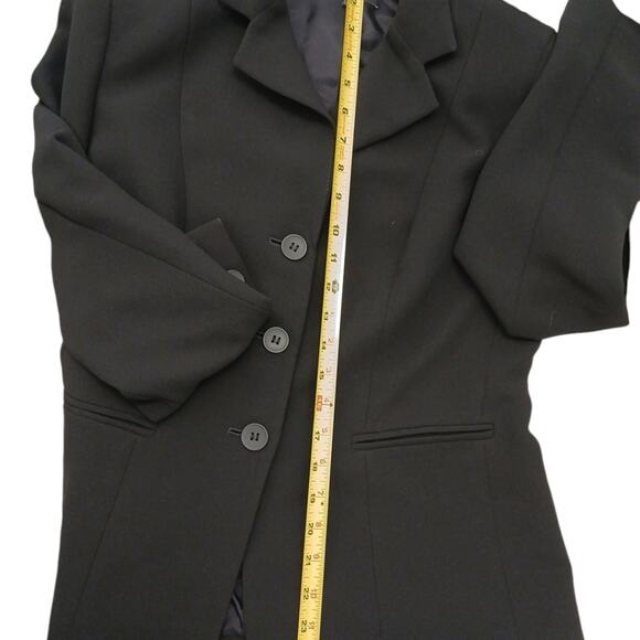 Jones New York Suit Jacket Sz 10P Black Career Preppy Collection Platinum Power - Picture 10 of 12